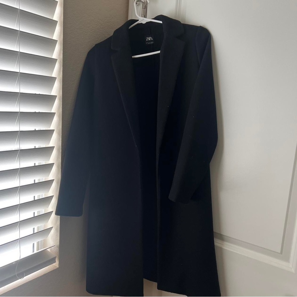 Zara black trench coat